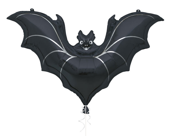 GIANT BLACK BAT 81.2CM (32") FOIL BALLOON